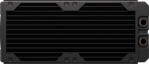 CORSAIR Hydro X Series XR7 480mm V2 Custom Cooling Radiator – Compatible with iCUE Link Fans, 4x120mm Fan Mounts, Screw Protection Plates, G1/4" Threads – Black in Saudi Arabia
