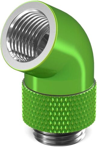 PrimoChill Male to Female G 1/4in. 60 Degree SX Rotary Elbow Fitting - Satin Black in Saudi Arabia