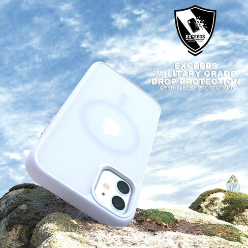 حافظة مغناطيسية مضادة للصدمات لهاتف آيفون 17 شفافة، غطاء واقٍ مضاد للأصفر مع واقي شاشة لهاتف آيفون 17 - شفاف in Kuwait