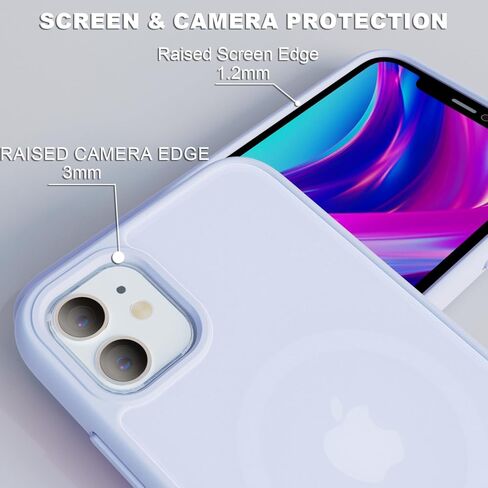 حافظة مغناطيسية مضادة للصدمات لهاتف آيفون 17 شفافة، غطاء واقٍ مضاد للأصفر مع واقي شاشة لهاتف آيفون 17 - شفاف in Kuwait