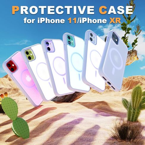 حافظة مغناطيسية مضادة للصدمات لهاتف آيفون 17 شفافة، غطاء واقٍ مضاد للأصفر مع واقي شاشة لهاتف آيفون 17 - شفاف in Kuwait