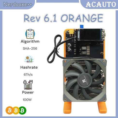 جهاز تعدين NerdQaxe++ Hydro Rev 6.1 الجديد - جهاز تعدين بيتكوين 6TH/s، كفاءة 16.5J/TH، طاقة منخفضة 100 وات، 2.4G WiFi وآلة تشفير هادئة مفتوحة المصدر لتعدين BTC in Saudi Arabia