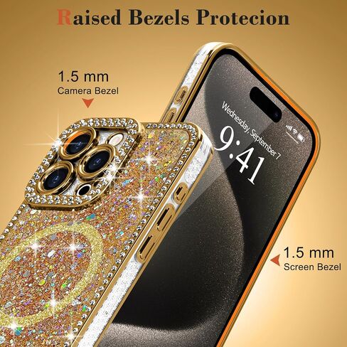 Lafunda for iPhone 16 Case Glitter Luxury Bling, Pink in Kuwait
