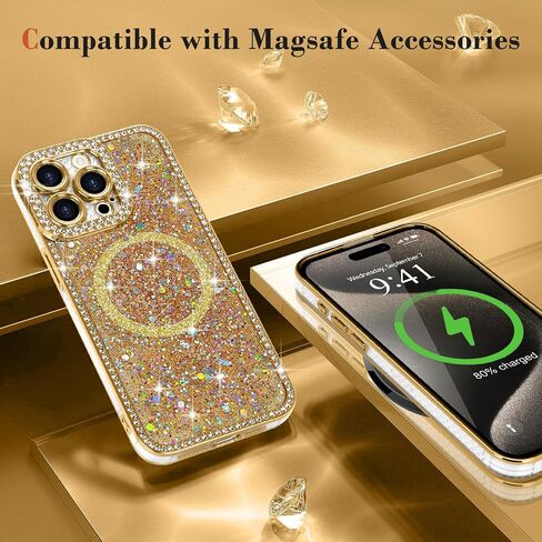 Lafunda for iPhone 16 Case Glitter Luxury Bling, Pink in Kuwait