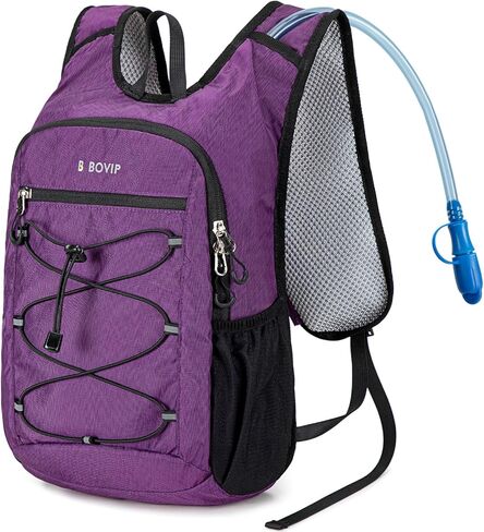 BOVIP ظهر مرطب خفيف الوزن، حقيبة ظهر متعددة الأغراض للمشي لمسافات طويلة بسعة 15 لتر مع مثانة مياه سعة 1.5 لتر، حقيبة نهارية مائية لركوب الدراجات والمشي لمسافات طويلة للرجال والنساء in Kuwait
