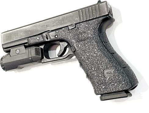 Handleitgrips Gun Grip Tape Compatible with Glock 17, Glock 22, Glock 34, Glock 35 Gen 3 - Black Sandpaper Pistol Grip Tape, Easy Installation, Gun Parts & Accessories, Veteran Owned, Made in USA in Saudi Arabia