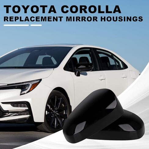 زوج واحد من أغطية المرايا الجانبية البديلة لسيارة Toyota Corolla Sedan 2014-2019 بدون إشارة الانعطاف للجانب الأيسر والأيمن OE 8794502410C0، 8791502410C0 (أبيض لؤلؤي) in Kuwait