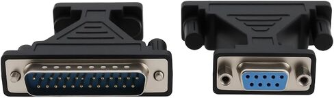 ECSiNG 2Pcs DB9 Female 9-Pin to DB25 Male 25-Pin Serial Adapter for Computers Digital Cameras Barcode Printers in Saudi Arabia