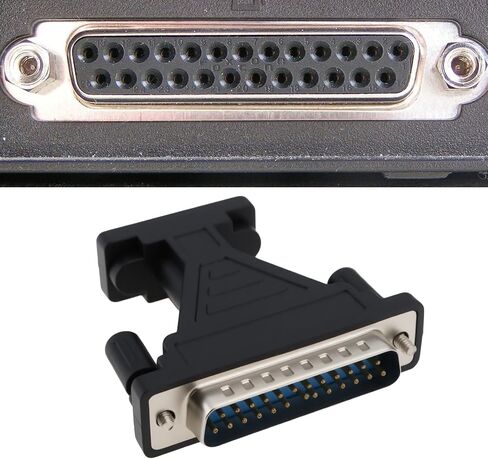 ECSiNG 2Pcs DB9 Female 9-Pin to DB25 Male 25-Pin Serial Adapter for Computers Digital Cameras Barcode Printers in Saudi Arabia