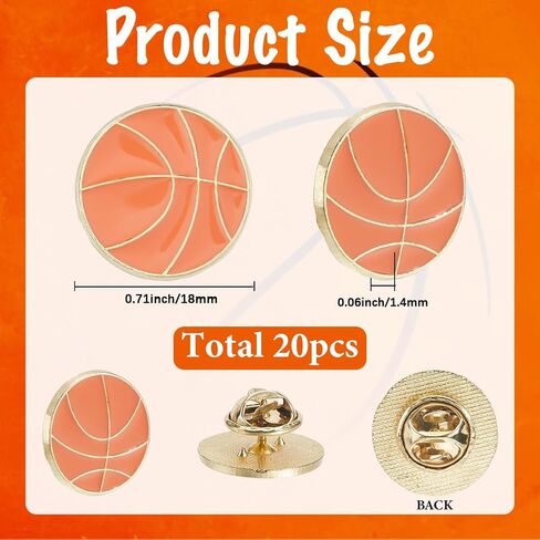 SUNNYCLUE 20Pcs Billiard Pins Sport Brooch Pins Enamel Black Metal Eight Ball Logo Round 0.71 Inch Small Alloy Lapel Brooches Accessories for Backpacks Bags Clothes Hats Shirts Tie DIY Decorations in Saudi Arabia