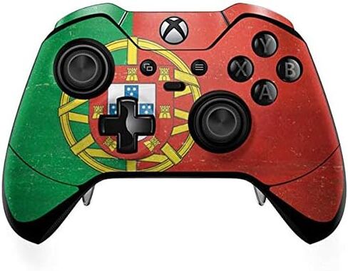 غلاف Skinit المخصص للألعاب متوافق مع وحدة تحكم Xbox One Elite - تصميم أصلي مصمم بعلم البرتغال in Saudi Arabia