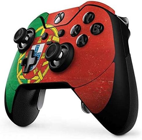غلاف Skinit المخصص للألعاب متوافق مع وحدة تحكم Xbox One Elite - تصميم أصلي مصمم بعلم البرتغال in Saudi Arabia