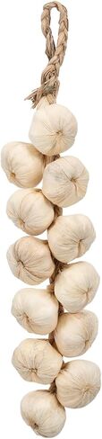 Cabilock 1 pc Halloween Artificial Garlic String-Simulation Artificial Lifelike Fake Vegetable, Hanging String Photography Props for Home Office Kitchen Decoration. in Saudi Arabia