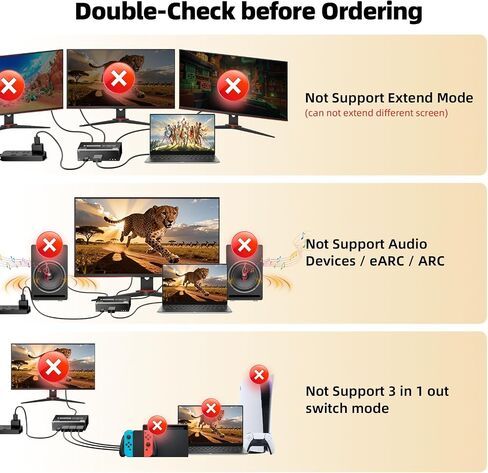 موزع HDMI BolAAzuL 1 في 3 مع كابل HDMI ومحول طاقة، مقسم إخراج HDMI 4K 30 هرتز 1X3 شاشة مكررة/مرآة لـ 3 شاشات، يدعم 1080P@60 هرتز، ثلاثي الأبعاد، HDR لجهاز عرض PS5 HDTV in Saudi Arabia