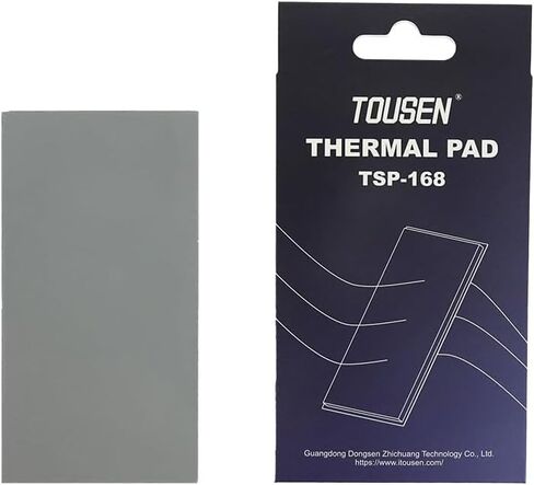 TSP-168 Thermal Pad (85x45mm x 0.5mm) - High Conductivity, Non-Conductive Gray Heat Dissipation Pad for PCBs, GPUs, Laptops & Electronics in Saudi Arabia