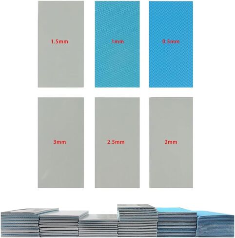 TSP-168 Thermal Pad (85x45mm x 0.5mm) - High Conductivity, Non-Conductive Gray Heat Dissipation Pad for PCBs, GPUs, Laptops & Electronics in Saudi Arabia