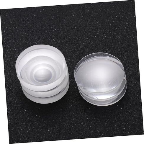 Luxshiny 6 قطع عدسة زجاجية بصرية قطرها عدسات مقعرة مزدوجة محدبة للمختبرات وأدوات المشروعات والحرف اليدوية سهلة التنظيف والاستخدام in Saudi Arabia