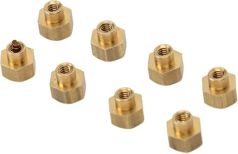 RC Nut, Brass 8Pcs Rust Resistant RC Tire Lock Nut for SCX24 (5mm) in Kuwait