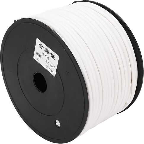 Cable Protector Printable White PVC Flower Shape Design Firmly Holds Wires Prevents Sliding for Mobile Phones Computers Chargers 70m Length 3mm Diameter 1.5mm² in Saudi Arabia