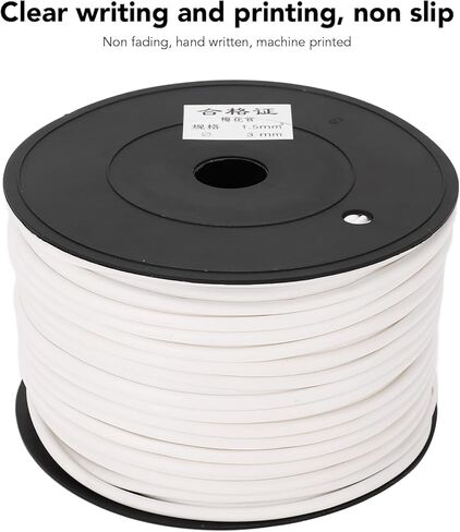 Cable Protector Printable White PVC Flower Shape Design Firmly Holds Wires Prevents Sliding for Mobile Phones Computers Chargers 70m Length 3mm Diameter 1.5mm² in Saudi Arabia