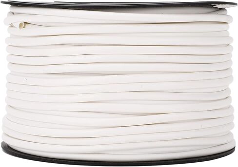 Cable Protector Printable White PVC Flower Shape Design Firmly Holds Wires Prevents Sliding for Mobile Phones Computers Chargers 70m Length 3mm Diameter 1.5mm² in Saudi Arabia