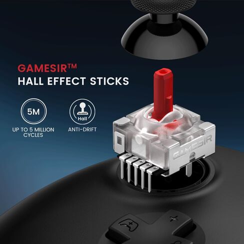 GameSir G7 HE Wired Xbox Controller, Officially Licensed Controller for Xbox Series X|S, Xbox One, Windows 10|11, PC, Video Game Controller with Hall Effect Sticks (Black) (Renewed) in Saudi Arabia