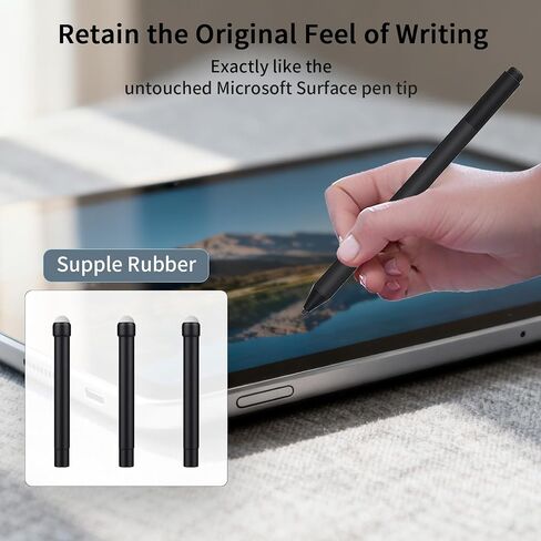 3pcs/Set HB Replacement Nibs for Surface Pen 1776 nibs,Microsoft Surface Pen Tips Replacement Kit,Fit Surface Pro 2017 Pen (Model 1776) /Surface Pro 4 Pen in Saudi Arabia
