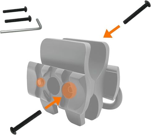 GOTCIAL Shotgun 12Ga Barrel Clamp W/Built-in QD Forward Sling Swivel Socket, 3-Slot Picatinny Rail Mount (1.25 in QD Sling Swivel and 2 PCS 4x6 mm Gasket Silicone Elastomer Included) in Saudi Arabia