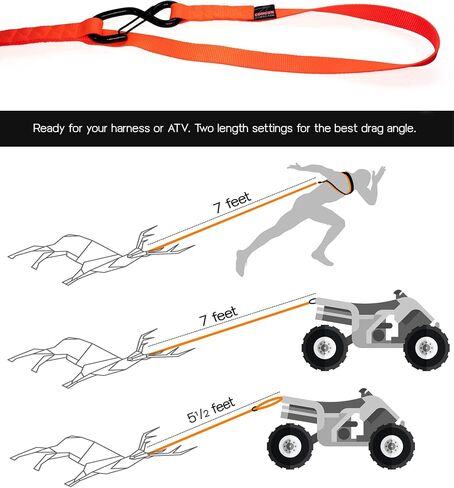 Minimalist Deer Drag Harness (Adult to 50" Girth) in Saudi Arabia