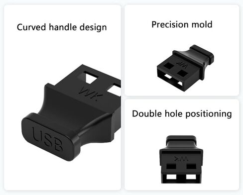 واقيات منافذ USB من السيليكون بمقبض مريح، وأغطية آمنة لمقاومة الغبار لأجهزة الكمبيوتر المحمول in Kuwait