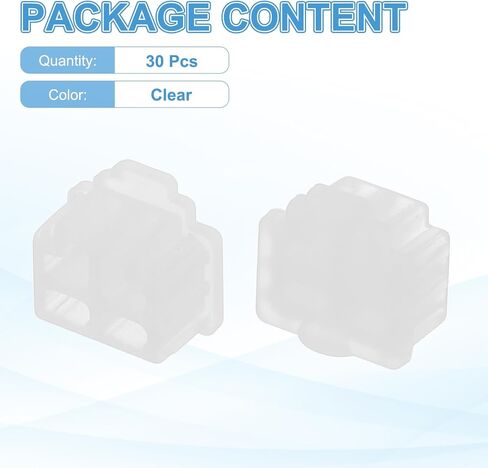 PATIKIL RJ11 Port Anti Port Anti Dust Cover Cap, 50pcs RJ11 Dustproof Plug Soft Silicone Protector for Computer Switch Router Network Interface Card, Clear in Saudi Arabia