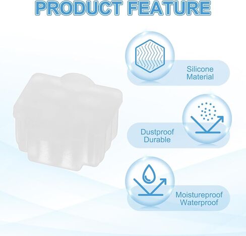 PATIKIL RJ11 Port Anti Port Anti Dust Cover Cap, 50pcs RJ11 Dustproof Plug Soft Silicone Protector for Computer Switch Router Network Interface Card, Clear in Saudi Arabia