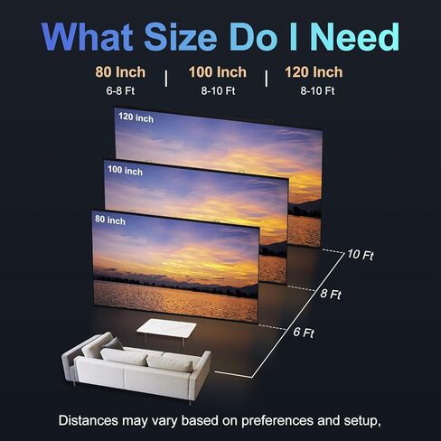 شاشة عرض 100 بوصة، شاشة عرض فريسنل مضادة للضوء 16:9 شاشة عرض أفلام محمولة مضادة للتجاعيد للمسرح المنزلي والخارجي ودعم أجهزة العرض المتوسطة والطويلة in Kuwait