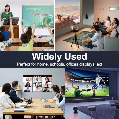 شاشة عرض 100 بوصة، شاشة عرض فريسنل مضادة للضوء 16:9 شاشة عرض أفلام محمولة مضادة للتجاعيد للمسرح المنزلي والخارجي ودعم أجهزة العرض المتوسطة والطويلة in Kuwait