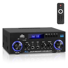AK-50 Bluetooth5.0 Audio Amplifiers Home Stereo Amp 60WX2 Max.400W Output in Saudi Arabia