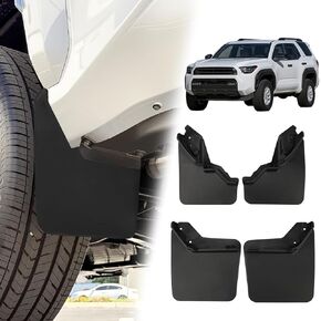 Mud Flaps Splash Guards Compatible with 2024 2025 2026 Toyota Tacoma, Durable TPE Material, No-Drill Installation, Front & Rear Fender Liner (4PCS) in Kuwait