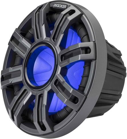 Kicker 48PXA6001 مضخم صوت Powersport Mono مقاوم للطقس و(2) 10 بوصة 4 أوم مضخم صوت بحري ممتاز (شواية فحم) in Saudi Arabia
