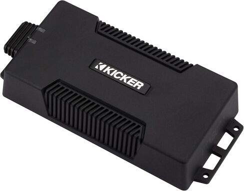 Kicker 48PXA6001 مضخم صوت Powersport Mono مقاوم للطقس و(2) 10 بوصة 4 أوم مضخم صوت بحري ممتاز (شواية فحم) in Saudi Arabia