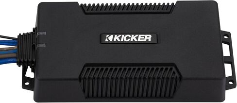 Kicker 48PXA6001 مضخم صوت Powersport Mono مقاوم للطقس و(2) 10 بوصة 4 أوم مضخم صوت بحري ممتاز (شواية فحم) in Saudi Arabia