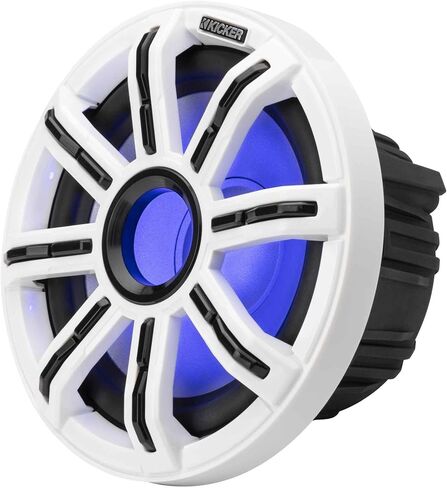 مكونات KICKER Marine 51MSS8 Premium مقاس 8 بوصات وعلبة محملة مقاس 10 بوصات و51MWLE104، وترقية الصوت البحري بتقنية LED in Saudi Arabia
