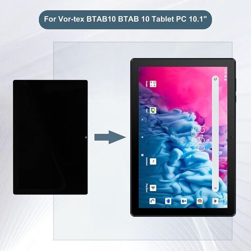 Replacement LCD Display Touch Screen Digitizer Assembly Compatible with Vortex BTAB10 BTAB 10 Tablet PC 10.1" with Tools（Black） in Saudi Arabia