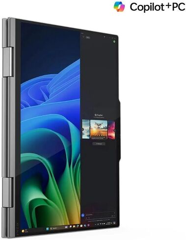 كمبيوتر محمول Lenovo ThinkPad X1 2 في 1 الجيل 10 Aura Edition مع معالج Intel Core Ultra 7 268V vPro، وشاشة لمس WUXGA 2.8K OLED مقاس 14 بوصة، و32 جيجابايت LPDDR5X-8533MT/s، و1 تيرابايت SSD، وكاميرا IR بدقة 8 ميجابكسل، وقلم، وWin11Pro in Saudi Arabia
