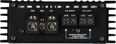 Rockville RDT-2 Gold 1600W Max/400W RMS 2 Channel Car Amplifier, Class D Design, Compact Size, High Efficiency, for Car Audio Enthusiasts in Saudi Arabia