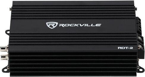 Rockville RDT-2 Gold 1600W Max/400W RMS 2 Channel Car Amplifier, Class D Design, Compact Size, High Efficiency, for Car Audio Enthusiasts in Saudi Arabia