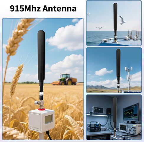 Meshtastic 915MHz LoRa Antenna 10dBi Gain Long Range Outdoor Antenna 20cm Omni SMA Male for ESP32 LoRa V3 RAK Development Board 915MHz Antenna with 10cm Extension Cable Two Black in Saudi Arabia
