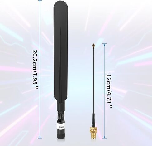 Meshtastic 915MHz LoRa Antenna 10dBi Gain Long Range Outdoor Antenna 20cm Omni SMA Male for ESP32 LoRa V3 RAK Development Board 915MHz Antenna with 10cm Extension Cable Two Black in Saudi Arabia