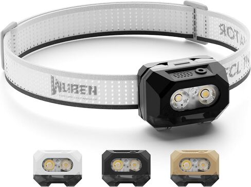 WUBEN H4 LED Headlamp Rechargeable, 800 Lumens Super Bright Head lamp, IP68 Waterproof headlamp with Motion Sensor, Headlight Flashlight 10 Modes with Red Light, for Camping Fishing& Hiking Gear in Saudi Arabia