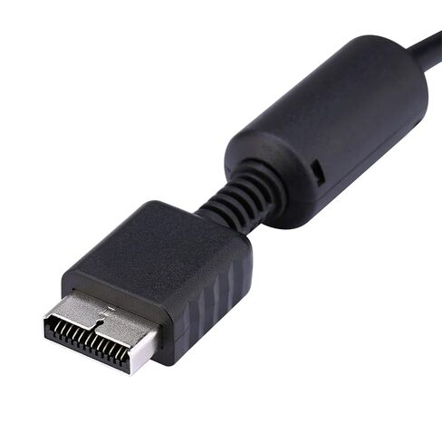 كابل صوت Ps2 Ps3، كابل مكون Ps2 إلى Hdmi متوافق مع Ps3 Slim HDTV Edtv عالي الوضوح 480p متوافق مع 5 أسلاك Av متعددة الإخراج لمكونات الفيديو in Kuwait