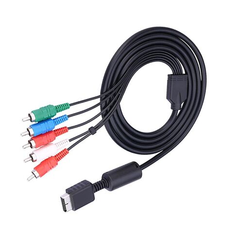 كابل صوت Ps2 Ps3، كابل مكون Ps2 إلى Hdmi متوافق مع Ps3 Slim HDTV Edtv عالي الوضوح 480p متوافق مع 5 أسلاك Av متعددة الإخراج لمكونات الفيديو in Kuwait