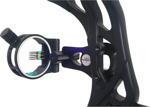 Southland Archery Supply SAS 5-Pin .029 الألياف البصرية القوس البصر مع ضوء البصر LED (أسود) in Saudi Arabia